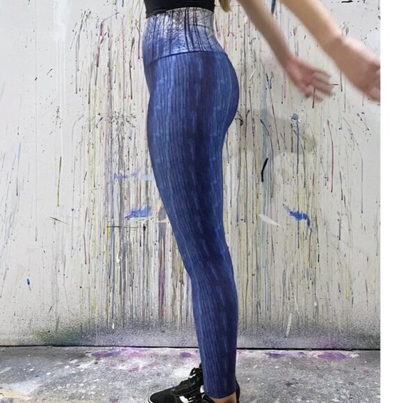 Heidi The Artist True Blue Tree Long Legging - Picture 2 of 12